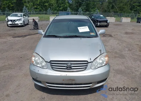 2003 Toyota Corolla Le из США, поврежденный, VIN 2T1BR38E73C119836